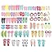Sufermoe 100 Pcs(50 Pairs) Hair Clips Animal printed pattern Hairpins Non-slip Hair Barrettes Hair Accessories For Dogs