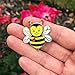 PinMart Cute Love Bee Valentine's Day Heart Enamel Lapel Pin