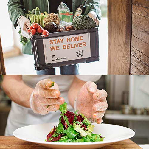 1000 Gorilla Supply Heavy Duty Vinyl Gloves Large 10 of 100 Powder Free