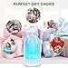 COSVII Mini Air Humidifier,200ml Ultrasonic Cool Mist Humidifier with 7 Colors Night Light and Auto Shut-Off for Bedroom Desk Office Travel Car Room (White)
