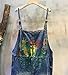 YESNO Women Casual Loose Cropped Denim Jumpsuits Rompers 90s Jeans Overalls Distressed Ripped Fringed with Pockets PF2
