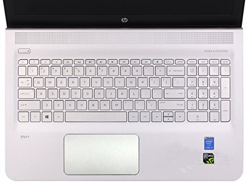 BingoBuy 5-packs Customized Trackpad Touchpad Cover Skin Protector Sticker for 15.6'' HP Envy 15-ae m6-ae m6-p series, e.g.15-ae065sa, m6-ae151dx, m6-p114dx (matte silver)