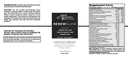 Renewglow - Anti Aging Supplement Fights Against Biotin Deficiency, Free Radicals And Prevents Oxidation To Restore Hair And Skin For A Healthy Glow - Thumbnail 2