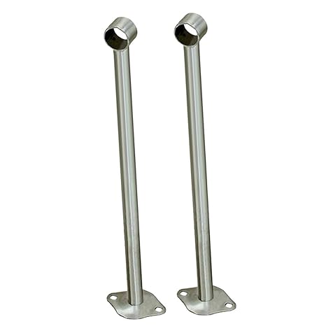 2pcs Curtain Closet Rod Holder Pipe Flange Socket Ceiling Mount