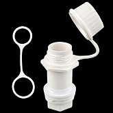 Threaded Drain Plug with Plastic Tethered Cap for Igloo Coolers, Compatible with Igloo 50-165 Qt Coolers, Cooler Drain Plug Replacement Parts and Accessories, Anti-Leak Fitment