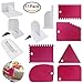11 pcs Cake Scraper Smoother and Fondant Kits, SourceTon Fabulous 6 pcs Cake Decorative Scrapers Polisher and 5 pcs of Fondant Smoother Tools