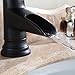 Rozin Waterfall Spout Oil Rubbed Bronze Bathroom Sink Faucet Deck Mount One Hole Mixer Tap