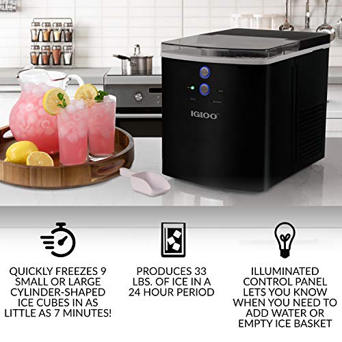 1 Igloo+ICEB33BK+33+Pound+Automatic+Countertop