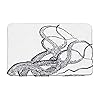 Octopus Tentacles Bath Mat,Kraken Ocean Sea Monster Non-Slip Bathroom Rug Shower Floor Carpet,Kids Nautical Decor Bath Rug,Absorbent Doormat Bedroom Rug Kitchen Toilet Floor,19.7" x 31.5"