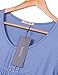Jazzco Womens Long Sleeve Scoop Neck Pleats Blouse Shirts