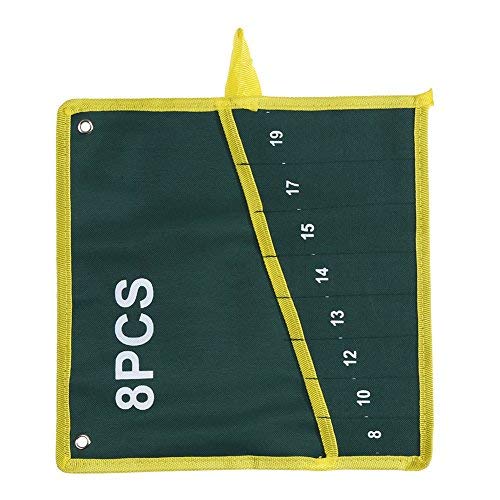 Wrench Tool Bag, Pockets Pouch Spanner Wrench Tool Bag for Woodworker Handymen Craftsmen(8 Pocket)