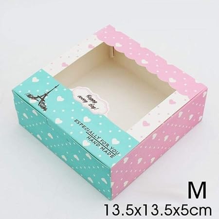 Empty Vacío 10 Piezas Caja de Papel Ventana Regalo de Dulces Caja de Boda Favores de