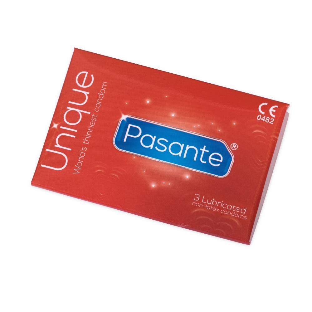 Pasante Unique Non-Latex Condoms - Pack of 3 — image 1