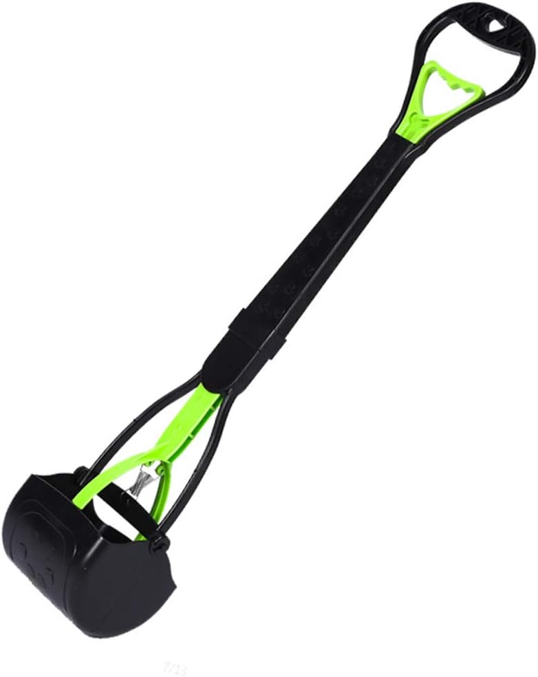 tegongse Spring Long Handle Pet Poop Scooper, Portable Dog
