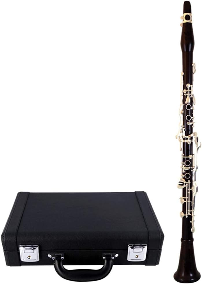 ROFFEE professional performance level 506 ebony wood silver plated 18 keys 4 rings G tone German style clarinet