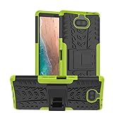 Sony Xperia 10 Plus Case,PUSHIMEI with Kickstand Hard PC Back Cover Soft TPU Dual Layer Protection Phone Case Cover for Sony Xperia 10 Plus 6.5