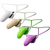 COMLIFE Mens Thong Briefs Long Pouch Hollow Underwear G-String Thong Panties