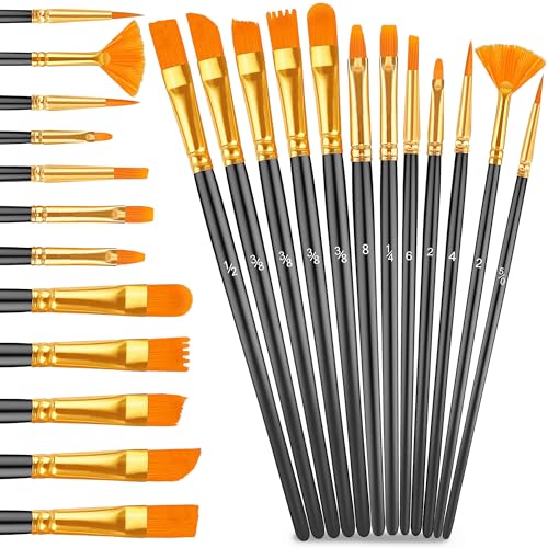 DagouColor 37 PCS Acrylic Paint - 24 Acrylic Colors (60ml) with 12 Brushes and 1 Palette, Art Gifts for Fabric Canvas, Stone, Acrylics for Painting for Beginner Artists