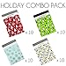 Inspired Mailers - Poly Mailers 10x13 Holiday Variety Pack of 40-10 each: Penguins, Holiday Lights, Silver Snowflakes, Red Christmas Trees (10x13, 40 Pack)