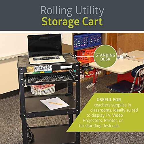 Pearington AV Presentation Cart Stand for Video Projector, TV, Laptop