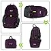 Backpack Daypack,Travel Backpack, Mengar 35L Foldable Water Resistant Packable Backpack Hiking Daypack - Ultralight and Handy & Lifetime Warranty (Purple)