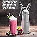 Whipped Cream Dispenser with 3 Stainless Steel Tips - Professional Cream Whipper Canister For Healthy Homemade Toppings