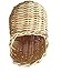 Handmade Rattan Nature's Nest Finch Birds 3x5 Inch