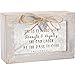 Cottage Garden She is Clothed with Strength Petite Locket Distressed Natural Music Box Plays Amazing Grace
