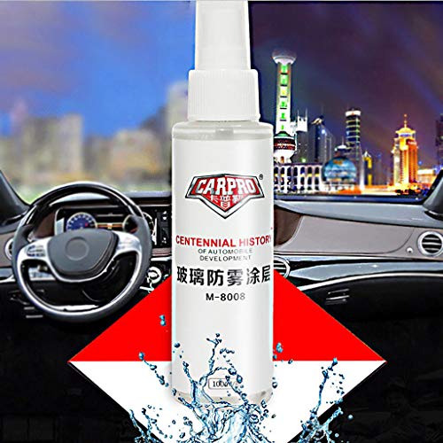 Pstars 100 ML Car Windshield Windows Fog-Proof Spray Super Strong Automotive Interior Glass Cleaner, Non-Toxic and Zero-Damage