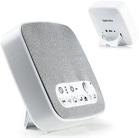 White Noise Sound Machine - Sleeping Sound Therapy including 5 Soothing Nature Sounds, Babies Lullaby with Timer, Sleep Sound Masking
