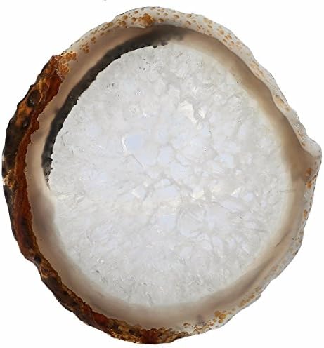 Frayagresa Natural Sliced Agate Mug Cup Coaster (3-3.5'', 1 PCS Natural)