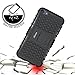 ykooe iPod Touch 7 Case, Touch 6 Case, Touch 5 Case, Heavy Duty Protective Cover Dual Layer Hybrid Shockproof Protective Case with Stand for Apple iPod Touch 5 6 7