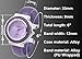 Top Plaza Fashion Women's Cuff Watch, Round Case PU Leather Band, Black