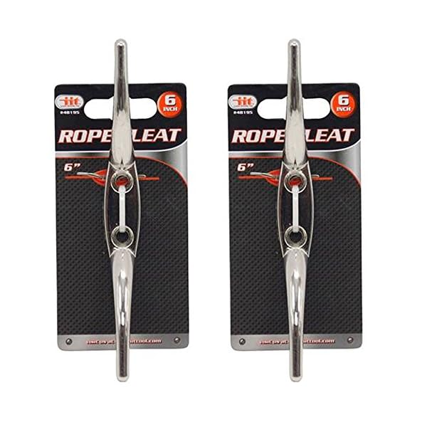 2-Pc-Rope-Cleat-Stainless-Steel-6-Boat-Dock-Deck-Marine-Yacht-Line-Flag-Anchor