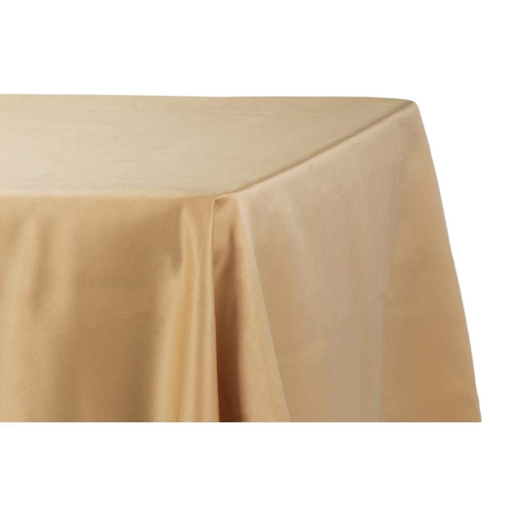 Lamour Satin Table Cloth | 1 Piece | Gold Antique | Rectangular Oblong - 2 m x 4 m