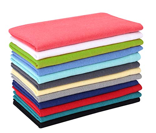 100% Cotton Cloth Dinner Napkins 18 by 18-Inch, Decorative Cocktail Napkins, Tailored with Mitered Corner and Generous 1" Hem, Set Of 12 Soft Absorbent Comfortable - Ideal for Events and Everyday Use