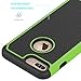 iPhone 7 Plus Case, OEAGO iPhone 7 Plus Skin [Drop Protection] [Shock Proof] Hybrid Dual Layer Rubber Plastic Impact Defender Rugged Slim Hard Case Shell for Apple iPhone 7 Plus - Green