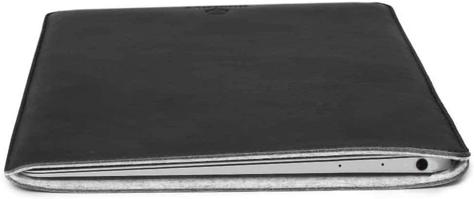 WOOLNUT Leather Sleeve Case for MacBook Pro 13 & MacBook Air 13/13.6 inch, Charge in Sleeve, Full-Grain Leather - Image 5