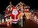8 Ft Inflatable Portable Christmas Santa Claus Xmas Indoor Outdoor Lawn Yard Decoration Place Box Beside Foot