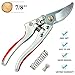 MTNZXZ Pruning Shears Silicone Handle Scissors Professional Bypass Pruners Gardening Cutters Tools SK-5 Steel Blade Clippers Tree Trimmer Efficient Rope Snips