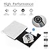 [Updated Version] External CD Drive, Botee USB 3.0 Portable CD DVD +/-RW Drive Slim DVD/CD ROM Rewriter Burner Writer, High Speed Data Transfer for Laptop/Macbook/Desktop/MacOS/Windows10/8/7 (White)