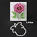 WYSE Cut Dies and Stamp Set Flower for Scrapbooking Card Making (flower)
