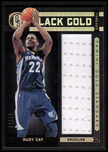 2011-12 Panini Gold Standard Black Threads #81 Rudy Gay #d 49/99 Jersey - NM-MT