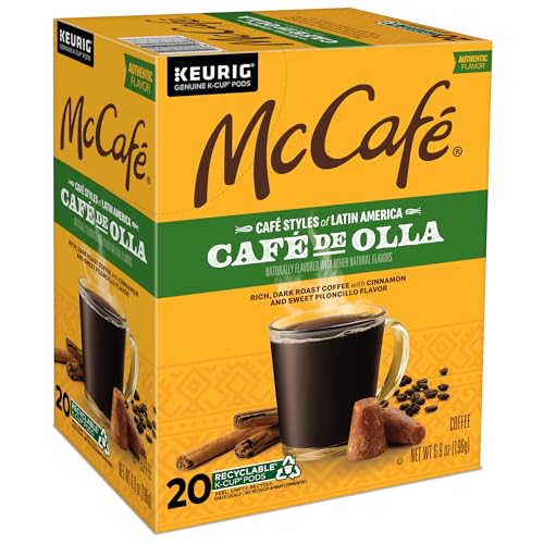 MCCAFE CAFE STYLES OF LATIN AMERICA CAFE DE OLLA, KEURIG SINGLE SERVE K-CUP COFFEE PODS, 20 COUNT