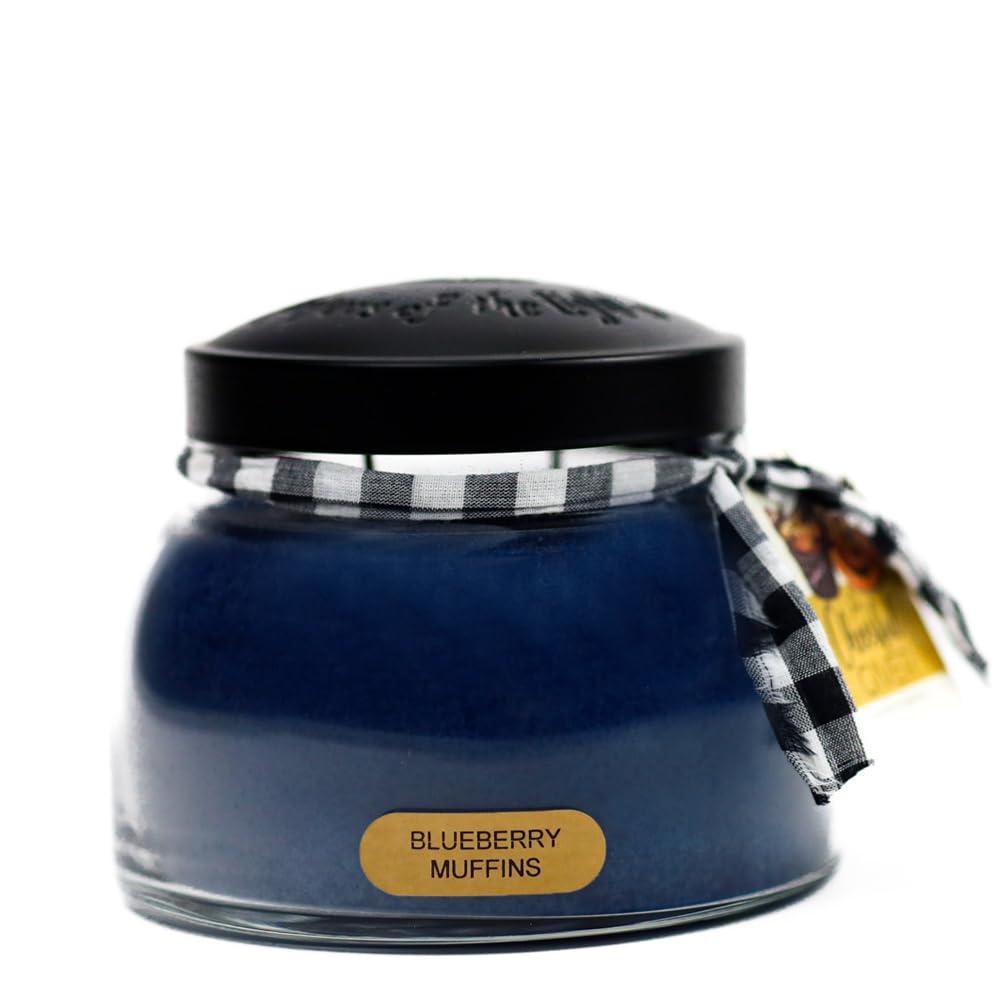 A Cheerful Giver - Blueberry Muffins - 22oz Mama Scented Candle Jar - Keepers of the Light - 125 Hours of Burn Time, Candles Gifts for Women