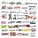 100PCS Modified Cars Stickers JDM Cool Sticker Car Skateboard Motorcycle Bicycle Laptop Computer Bedroom Wardrobe Mobile Phone Luggage Guitar DIY Decal (JDM)