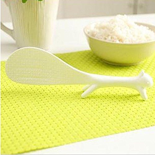 Unmengii Creative Kitchen Lovely Spoon Rice Squirrel No Sticky Table Standing Ladle - Thumbnail 4