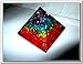 Jet Orgone Pyramid Chakra Protection Pyramid with Quartz Energy Point Reiki Charged Energy Generator Resist Stress, Bring Good Luck and Wealth