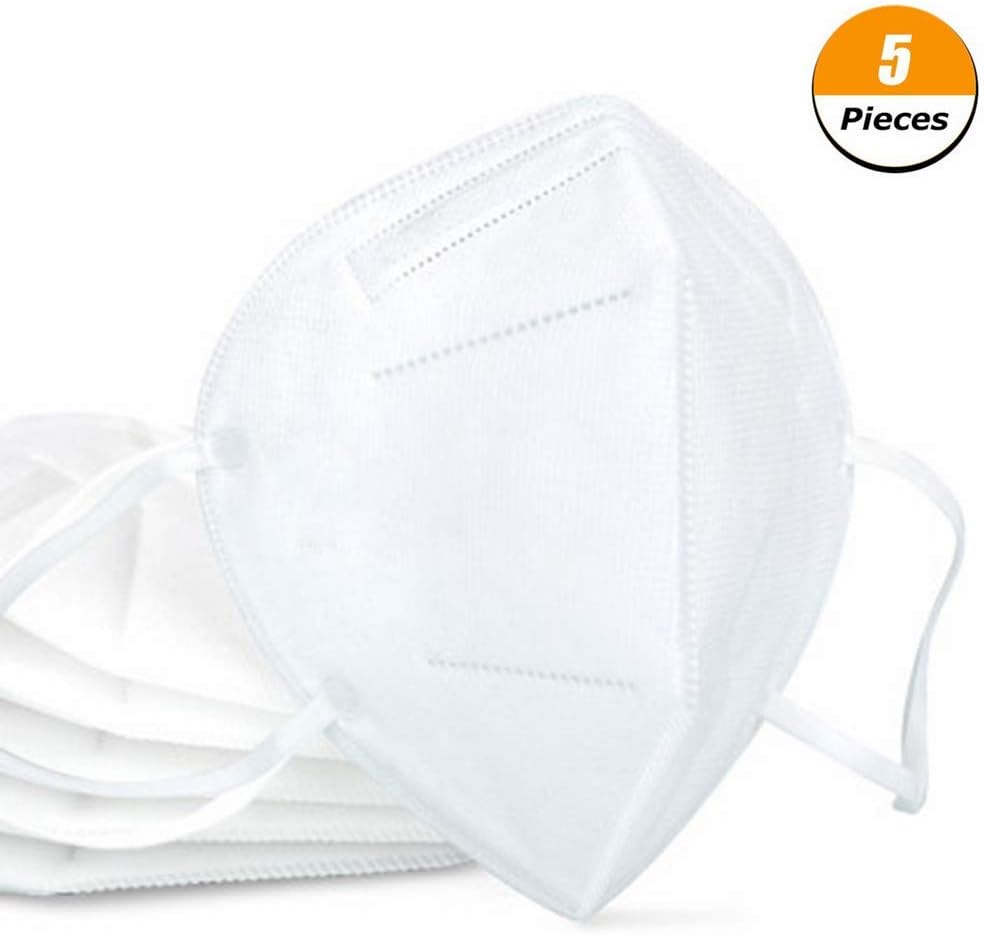 KroY PecoeD KN95/N95 Anti Pollution Mask, Waterproof Soft & Breathable Mouth Mask Non-woven Fabric Protective Masks for Dust Particles Pollution Gift for Men and Women(Style 01-5 Pcs)