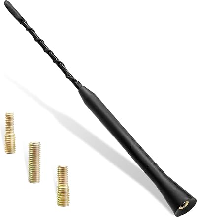 YHQZ Universal Car Antenna Replacement 9in AM/FM/DAB Roof Antenna Mast